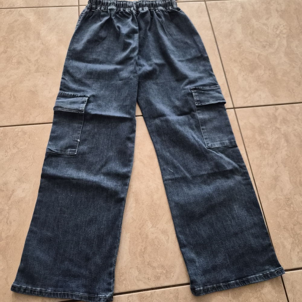 Casual Denim Cargo Pants